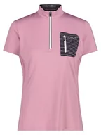 Koszulki sportowe damskie - CMP Koszulka kolarska w kolorze jasnoróżowym - miniaturka - grafika 1