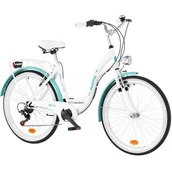 Rowery - Indiana Moena S7B 26 cali Damski Biało-lazurowy 2023 - miniaturka - grafika 1
