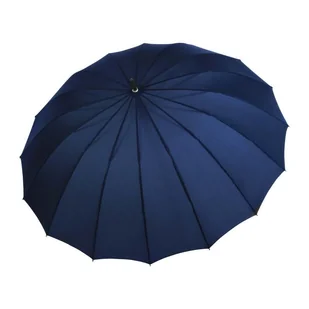 Parasol męski Derby Hit Golf manualny długi granatowy wytrzymały - Parasole - miniaturka - grafika 1