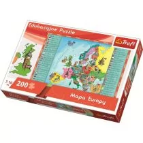 Trefl Mapa europy dla dzieci puzzle - Puzzle - miniaturka - grafika 1