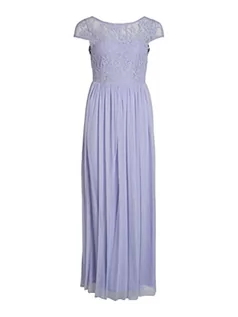Sukienki - Vila Damska sukienka VIULRICANA S/S V-Neck Maxi Dress/BM/DC, Kentucky Blue, 38, Kentucky Blue, 38 - grafika 1