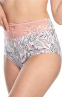 Majtki damskie - Figi damskie z wyższym stanem 2-pack L-1510MX, Kolor ecru-różowy, Rozmiar L, LAMA - Primodo.com - miniaturka - grafika 1