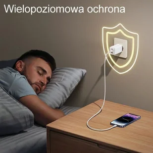 USAMS Ład. siec. 2xUSB-C+1xUSB 65W (only head) GaN PD3.0 +QC3.0 Fast Charging fioletowy/gradient purple Sandru Series CC180TC03 (US-CC180) - Ładowarki do telefonów - miniaturka - grafika 9