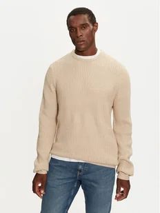 Brave Soul Sweter MK-230BINARY3 Beżowy Regular Fit - Swetry męskie - miniaturka - grafika 1