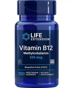 Life Extension, Witamina B12 500 mcg, 60 pastylek - Witaminy i minerały - miniaturka - grafika 1