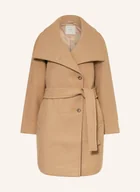 Płaszcze damskie - Calvin Klein Płaszcz Wełniany braun - miniaturka - grafika 1