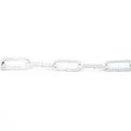 Łańcuchy i liny stalowe - ANDPOL Łańcuch gospodarczy długoogniwowy 2 mm - miniaturka - grafika 1