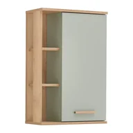 Szafki łazienkowe - Zielona wisząca szafka łazienkowa w dekorze dębu 51x75 cm Set 963 – Pelipal - miniaturka - grafika 1