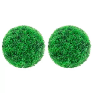 vidaXL Kule sztucznego bukszpanu, 2 szt., 22 cm 315478 - Sztuczne kwiaty - miniaturka - grafika 1