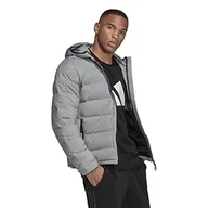 Kurtki męskie - adidas Helionic Mel kurtka męska, ciemnoszary (Dark Grey Heather), XL - miniaturka - grafika 1