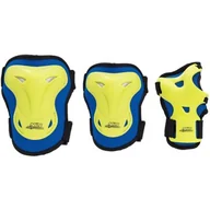 Akcesoria do skatingu - Nils EXTREME H716 GRANATOWO-LIMONKOWY ROZM. M ZESTAW OCHRANIACZY EXTREME 1AB-16-60-075 - miniaturka - grafika 1