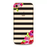 Etui i futerały do telefonów - Etui Na Telefon Iphone 5/5S - Flowers And Stripes Etui16Wz13 - miniaturka - grafika 1