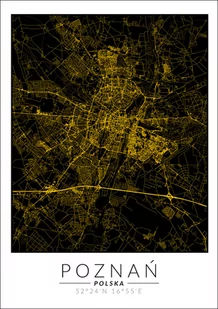 Galeria Plakatu, Plakat, Poznań mapa złota, 40x50 cm - Plakaty Galeria Plakatu, Plakat, Poznań mapa złota, 40x50 cm - Plakaty - miniaturka - grafika 1