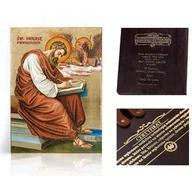 Ikony i obrazy sakralne - Ikona religijna Święty Łukasz Ewangelista - miniaturka - grafika 1