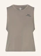 Koszulki i topy damskie - Under Armour Tank Top Vanish Elite beige - miniaturka - grafika 1