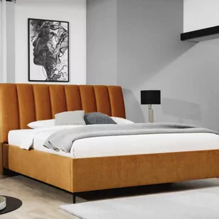 Łóżko MAYA H-120 NEW ELEGANCE tapicerowane : Tkanina - Grupa II, Rozmiar materaca - Materac 180x200, Pojemnik  - Bez pojemnika - Łóżka - miniaturka - grafika 1