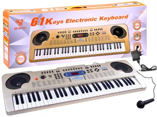 Organy z mikrofonem SD-6111A 61 klawisze IN0149 - Instrumenty muzyczne dla dzieci - miniaturka - grafika 1