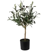 Sztuczne kwiaty - Oliwne drzewko w donicy 66 cm - miniaturka - grafika 1
