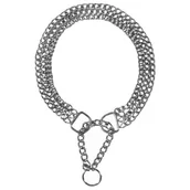 Smycze dla psów - Trixie Kolia metalowa trzyrzędowa 55 cm 2.5 mm - miniaturka - grafika 1