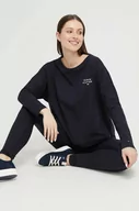 Bluzki damskie - Tommy Hilfiger longsleeve bawełniany lounge kolor granatowy - miniaturka - grafika 1