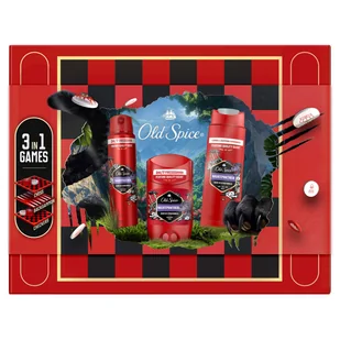 Old Spice zestaw Night Panther: Deo stick 50 ml + Deo spray 150 ml + Żel pod prysznic 250 ml + 3 Gry - Zestawy kosmetyków męskich - miniaturka - grafika 1