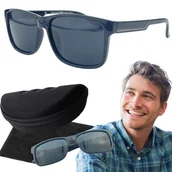 Okulary przeciwsłoneczne - Okulary Przeciwsłoneczne Męskie Polaryzacja Prius Nerdy UV400 Etui - miniaturka - grafika 1