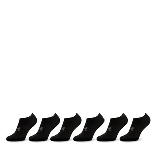 Zestaw 6 par stopek unisex Under Armour Ua Essential No Show 6Pk 1382611-001 Czarny - Skarpetki damskie - miniaturka - grafika 1