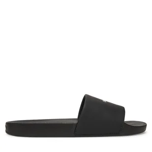 Klapki Calvin Klein Pool Slide W/ Ck Square HM0HM01754 Czarny - Klapki i japonki męskie - miniaturka - grafika 1