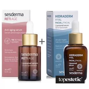 Sesderma Reti Age Serum + Hidraderm Hyal Liposomal Serum ZESTAW Serum przeciwzmarszczkowe 30 ml + Serum 30 ml - Zestawy kosmetyków damskich - miniaturka - grafika 1