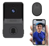 Akcesoria do domofonów i wideodomofonów - WIDEODOMOFON Wi-Fi, Domofon IP Kamera, Bezprzewodowy Dzwonek do Drzwi + Tryb Nocny... - miniaturka - grafika 1