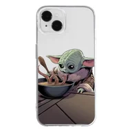 Etui i futerały do telefonów - ERT GROUP etui na telefon Apple Iphone 14 PLUS, case oryginalny i oficjalnie licencjonowany przez Star Wars, wzór Baby Yoda 027, optymalnie dopasowane, plecki z TPU cześciowo przeźroczyste - miniaturka - grafika 1
