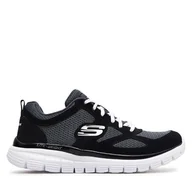 Sneakersy męskie - Sneakersy Skechers Agoura 52635 Czarny - miniaturka - grafika 1