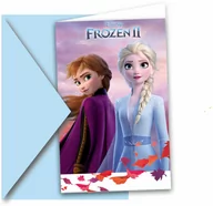 Kartki okolicznościowe i zaproszenia - Zaproszenia urodzinowe Frozen 2 - Kraina Lodu 2 - 6 szt. - miniaturka - grafika 1