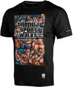 Koszulki sportowe męskie - Octagon T-Shirt Koszulka Trenuj Sporty Walki Black - miniaturka - grafika 1