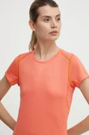 Koszulki sportowe damskie - Mizuno t-shirt do biegania DryAeroFlow kolor pomarańczowy J2GAB204 - miniaturka - grafika 1