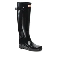 Kalosze damskie - Kalosze Hunter W Org Refined Gloss WFT2200RGL Czarny - miniaturka - grafika 1
