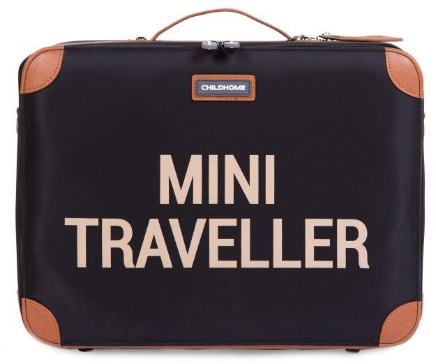 Childhome Walizka dziecięca Mini Traveller czarna CWSCKBLGO