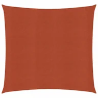 Parasole ogrodowe - vidaXL Żagiel przeciwsłoneczny, 160 g/m, terakotowy, 4x4 m, HDPE vidaXL - miniaturka - grafika 1
