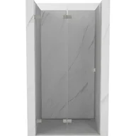 Ścianki i drzwi prysznicowe - Mexen Lunar-F drzwi prysznicowe składane lewe 85 cm, transparent, nikiel szczotkowany - 836-085-000-97-00-L - miniaturka - grafika 1