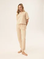 Bluzki damskie - Koszulka z krótkim rękawem Menola Bloovii piaskowy beż S - miniaturka - grafika 1