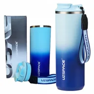 Kubki termiczne - Kubek próżniowy turystyczny termiczny Termos stalowy na herbatę kawę 0,5L Uzspace - miniaturka - grafika 1