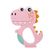 Gryzaki dla dzieci - Bocioland Gryzak silikonowy Dino 6O39EJ 6O39EJ SAM  One size - miniaturka - grafika 1
