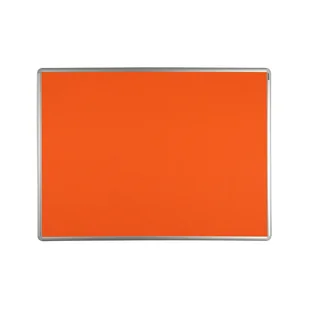 ekoTAB Tablica tekstylna ekoTAB w aluminiowej ramie, 90 x 60 cm, pomarańczowa 535097 - Tablice i flipcharty - miniaturka - grafika 1