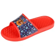 Moda i Uroda OUTLET - Psi Patrol Chase Rubble Czerwone klapki chłopięce, lekkie klapki 31-32 EU - miniaturka - grafika 1