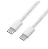 Kable USB - VALUE Kabel USB 2.0, C-C, M/M, 60W, biały, 2 m - miniaturka - grafika 1