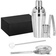 Pozostałe akcesoria barmańskie - Springos Zestaw barmański 5 elementów do drinków shaker 550 ml stal nierdzewna srebrny KI0020 - miniaturka - grafika 1
