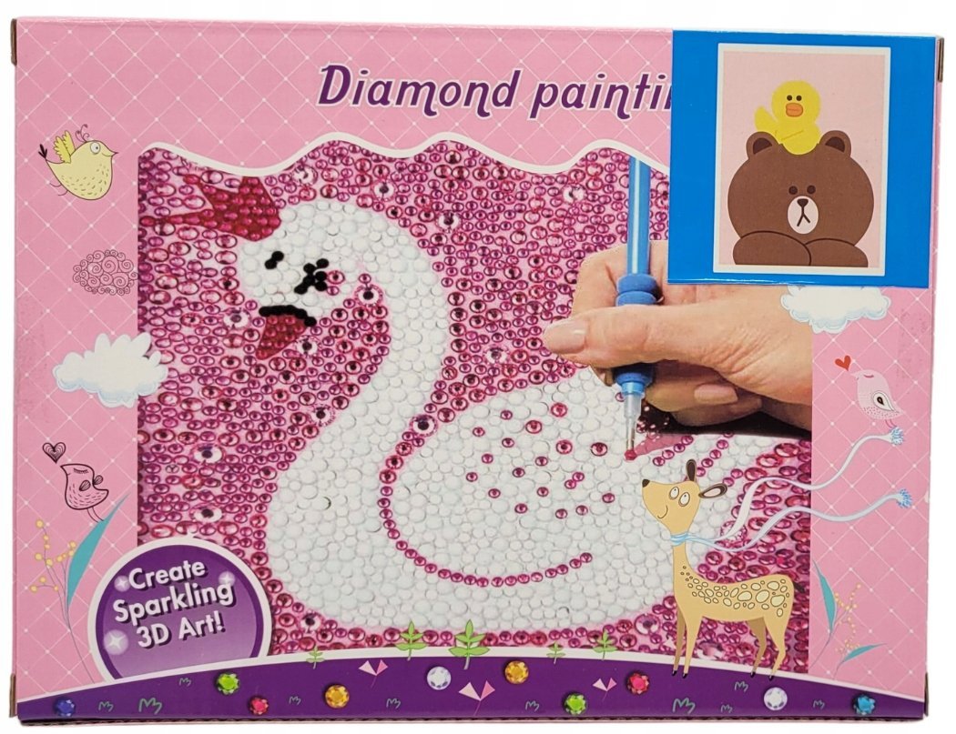 HAFT diamentowy 5D MOZAIKA obrazek ramka ZESTAW DIY 15 x 20 cm