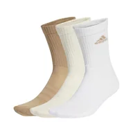Skarpetki męskie - Skarpetki adidas Cushioned Sportswear Crew Socks White 3 Pack L - miniaturka - grafika 1