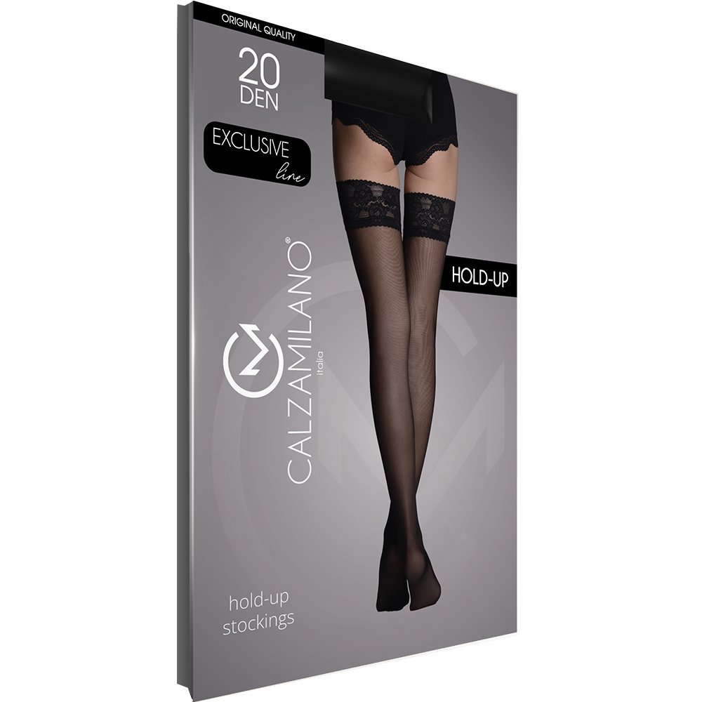 Pończocha samonośna z koronką LYCRA 20 DEN 3/4 L/XL MELONE