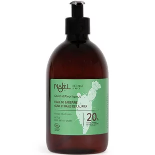 NAJEL Mydło z Aleppo w Płynie z Olejem z Opuncji Figowej 500 ml 20% - Mydła - miniaturka - grafika 1